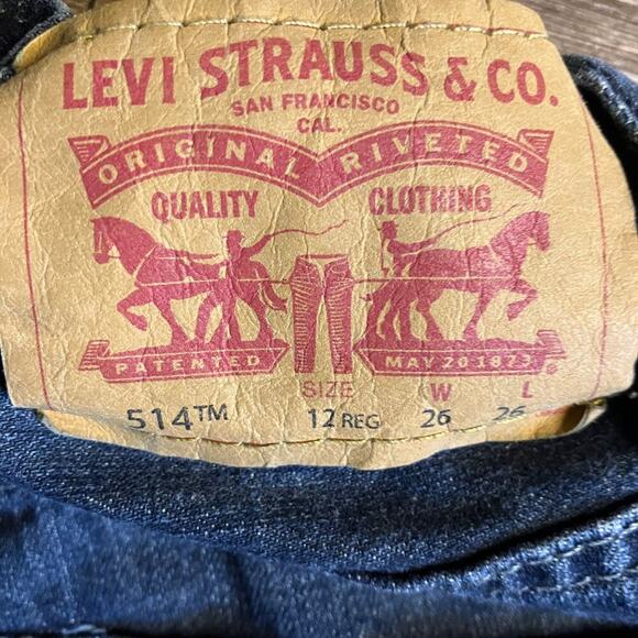 Levi's 514 Straight soft Denim Jeans size 12 Reg - Picture 5 of 12